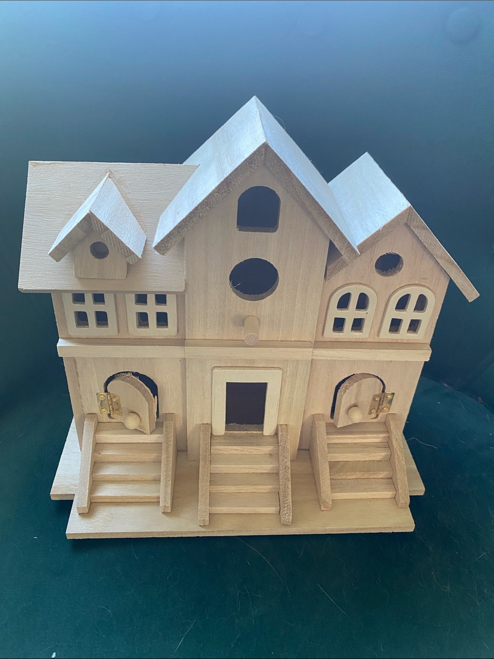Makers Market Natural Wood Indoor Decorative Birdhouse